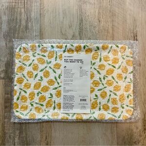 To The Market Lemon Squeeze Melamine Serving Tray 12 x 7.5 NEW